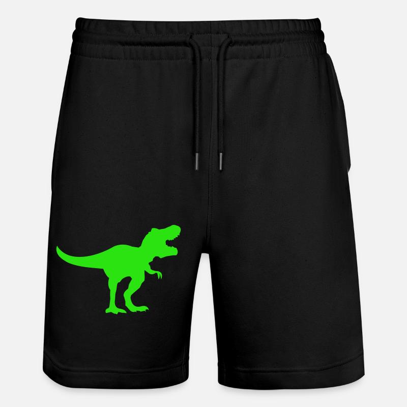 Dinosaurier T-rex - Stanley/Stella Unisex Bio Joggingshorts Trainer  - Schwarz