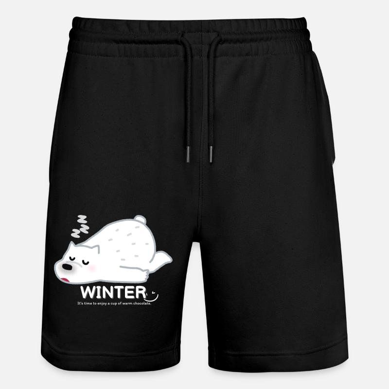 Ours d’hiver - Short de jogging bio TRAINER Stanley/Stella unisexe - noir
