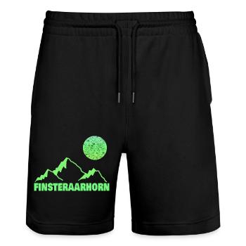 Finsteraarhorn comme grimpeur - Short de jogging bio TRAINER Stanley/Stella unisexe - noir - Devant - Nik (191cm) & Marisol (170cm)