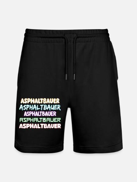 Constructeur d’asphalte comme métier - Short de jogging bio TRAINER Stanley/Stella unisexe - noir