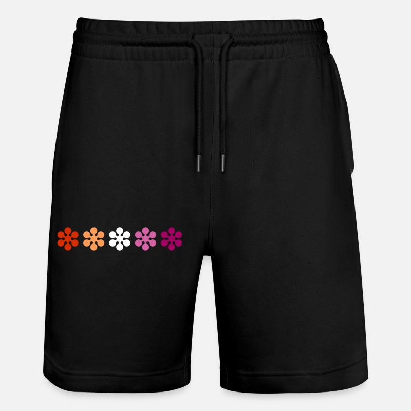 Subtle Lesbian Pride - Stanley/Stella Trainer Unisex Organic Jogging Shorts - black