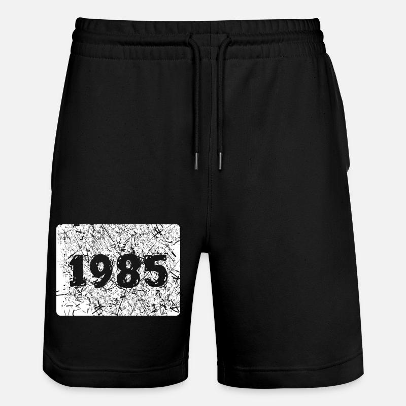 1985 1985 - Short de jogging bio TRAINER Stanley/Stella unisexe - noir
