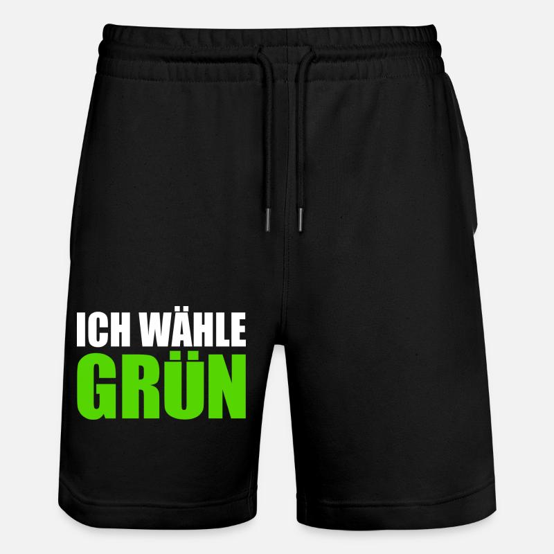 je choisis le vert - Short de jogging bio TRAINER Stanley/Stella unisexe - noir
