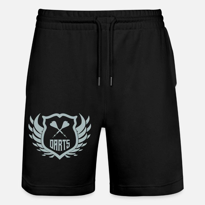 Écusson des fléchettes - Short de jogging bio TRAINER Stanley/Stella unisexe - noir