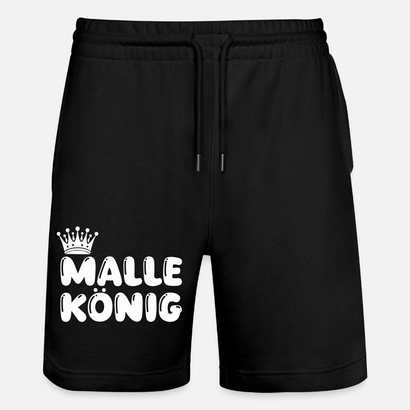 Malle König - Short de jogging bio TRAINER Stanley/Stella unisexe - noir