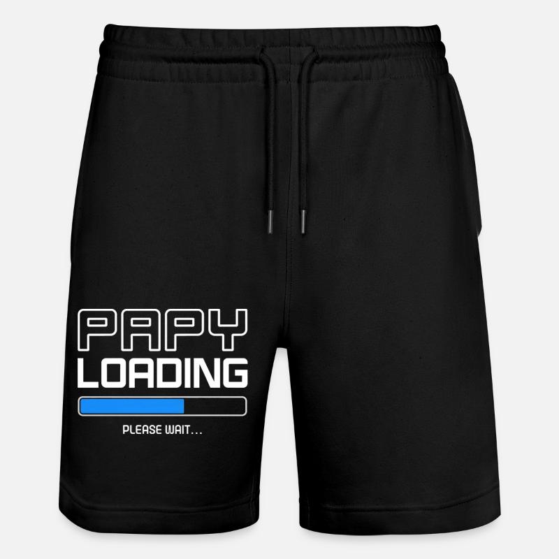 papy-loading - Short de jogging bio TRAINER Stanley/Stella unisexe - noir