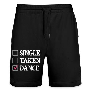 Single Taken Dance For Dancing Dancer Choreography - Stanley/Stella Trainer Unisex Organic Jogging Shorts - black - Front - Nik (191cm) & Marisol (170cm)