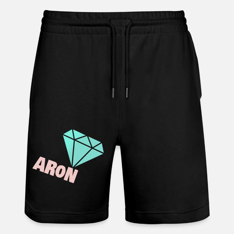 Noble Aron - Short de jogging bio TRAINER Stanley/Stella unisexe - noir