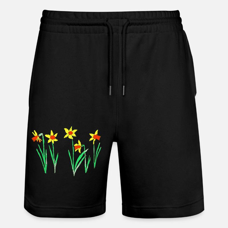 Jonquilles - Short de jogging bio TRAINER Stanley/Stella unisexe - noir