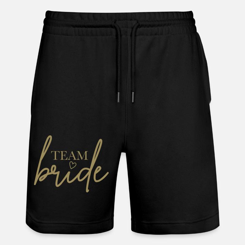 L’équipe Bride with Heart - Short de jogging bio TRAINER Stanley/Stella unisexe - noir
