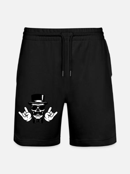 Crâne de marié - Short de jogging bio TRAINER Stanley/Stella unisexe - noir