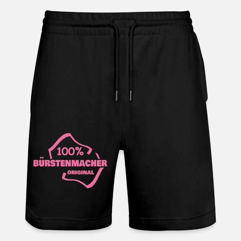 Beruf Buerstenmacher - Stanley/Stella Unisex Bio Joggingshorts Trainer  - Schwarz