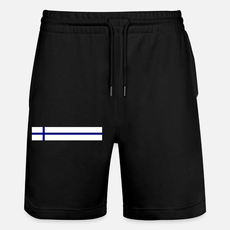 Drapeau de la Finlande - Short de jogging bio TRAINER Stanley/Stella unisexe - noir