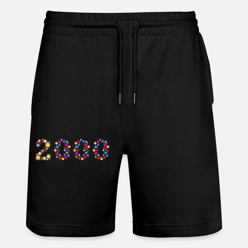 Flowers 2000 - Stanley/Stella Unisex Bio Joggingshorts Trainer  - Schwarz