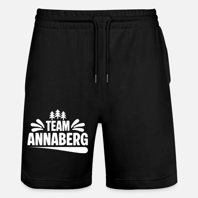 Team Annaberg - Stanley/Stella Unisex Bio Joggingshorts Trainer  - Schwarz