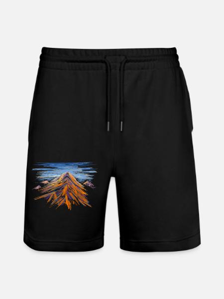 Mountain - Stanley/Stella Trainer Unisex Organic Jogging Shorts - black