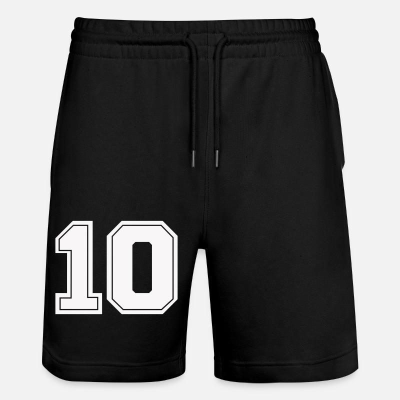Numéro 10 - Short de jogging bio TRAINER Stanley/Stella unisexe - noir