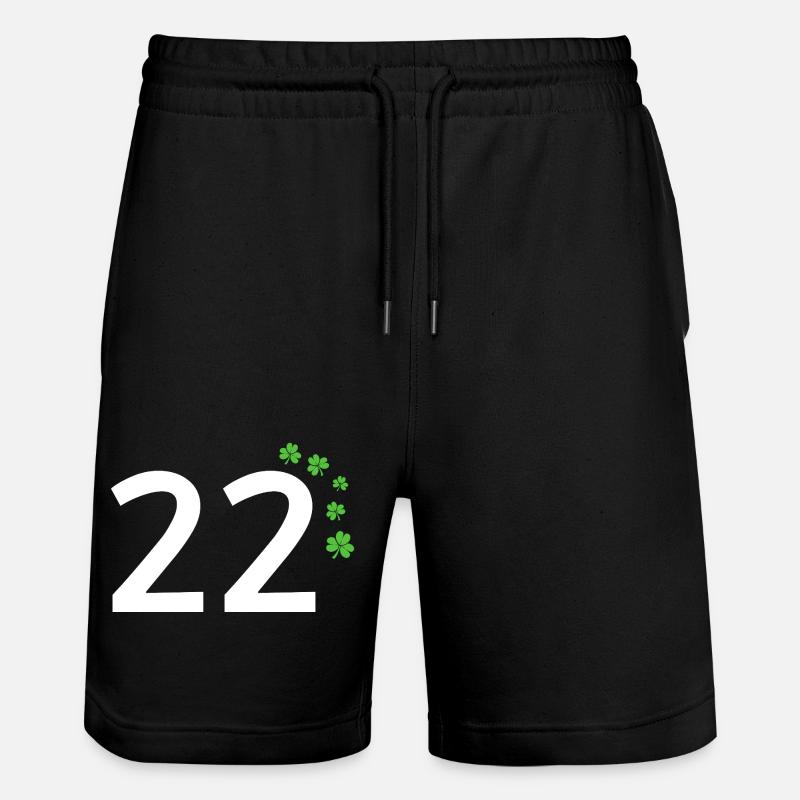 22 - Stanley/Stella Unisex Bio Joggingshorts Trainer  - Schwarz