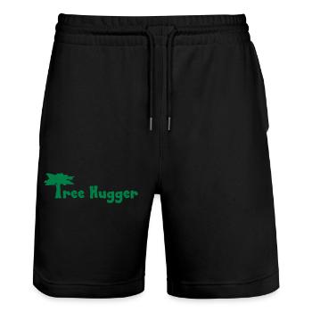 jardin - Short de jogging bio TRAINER Stanley/Stella unisexe - noir - Devant - Nik (191cm) & Marisol (170cm)