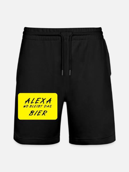 Bier - Stanley/Stella Unisex Bio Joggingshorts Trainer  - Schwarz