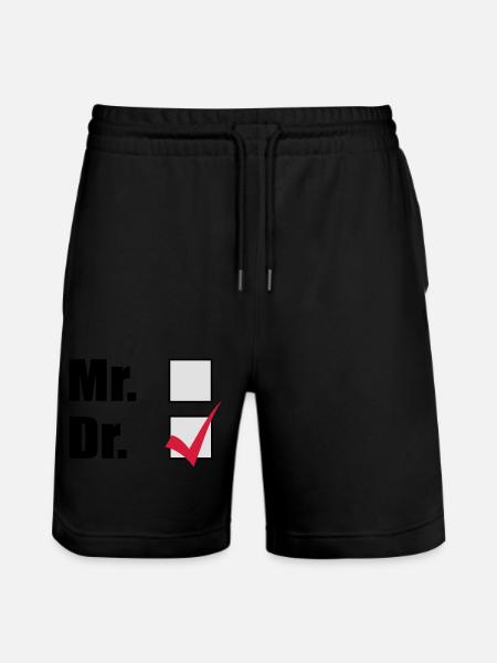 Doktortitel - Stanley/Stella Unisex Bio Joggingshorts Trainer  - Schwarz