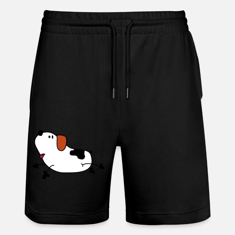 Chien de dessin animé doux - Short de jogging bio TRAINER Stanley/Stella unisexe - noir