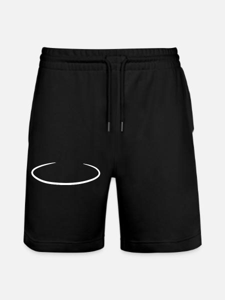 Angel Ring Circle White - Stanley/Stella Trainer Unisex Organic Jogging Shorts - black