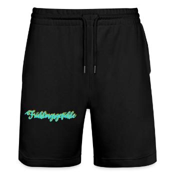 Frühlingsgefühle - Stanley/Stella Unisex Bio Joggingshorts Trainer  - Schwarz - Vorne - Nik (191cm) & Marisol (170cm)