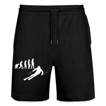 Ski skieurs Ski skieurs - Short de jogging bio TRAINER Stanley/Stella unisexe - noir - Devant - Nik (191cm) & Marisol (170cm)