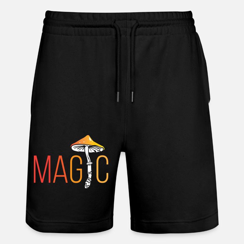 Magic Champignons Champignons Champignons - Short de jogging bio TRAINER Stanley/Stella unisexe - noir