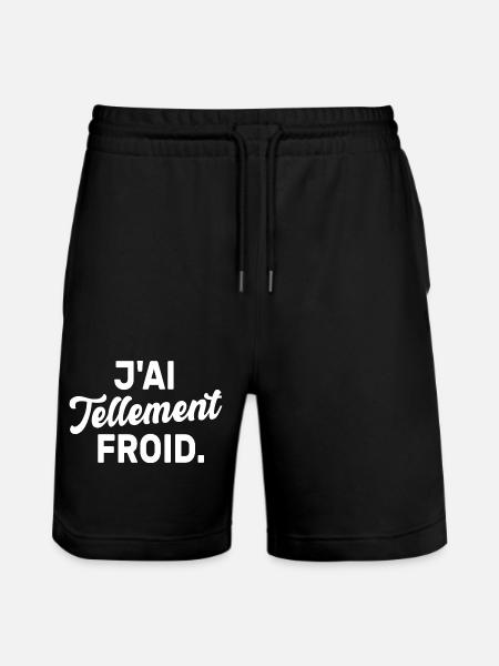 J'ai tellement froid - Short de jogging bio TRAINER Stanley/Stella unisexe - noir