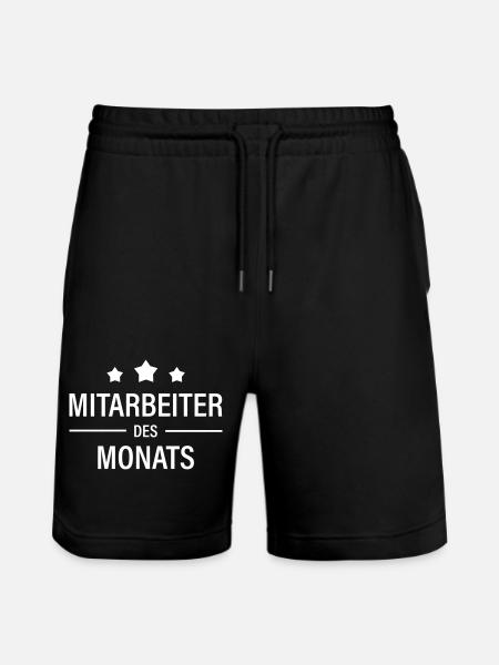 Mitarbeiter des Monats - Stanley/Stella Unisex Bio Joggingshorts Trainer - Schwarz