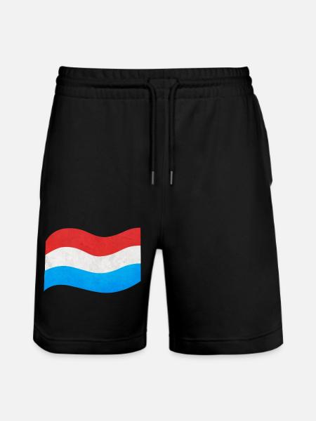 The flag of Luxembourg - Stanley/Stella Trainer Unisex Organic Jogging Shorts - black