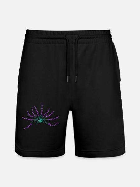 Lavendel - Stanley/Stella Unisex Bio Joggingshorts Trainer - Schwarz