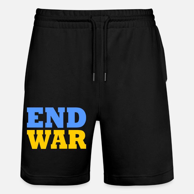 End war - Short de jogging bio TRAINER Stanley/Stella unisexe - noir