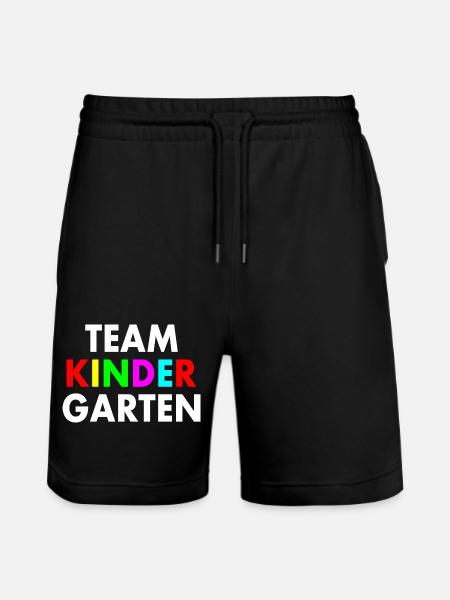 Team kindergarten - Stanley/Stella Trainer Unisex Organic Jogging Shorts - black