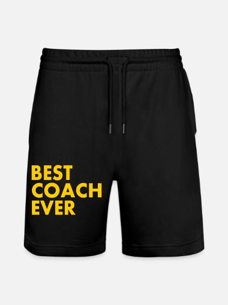 Best coach ever - Stanley/Stella Trainer Unisex Organic Jogging Shorts - black