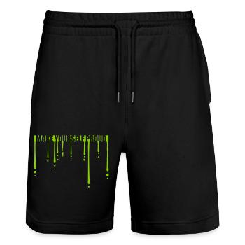 make yourself proud Zitat - Stanley/Stella Unisex Bio Joggingshorts Trainer  - Schwarz - Vorne - Nik (191cm) & Marisol (170cm)