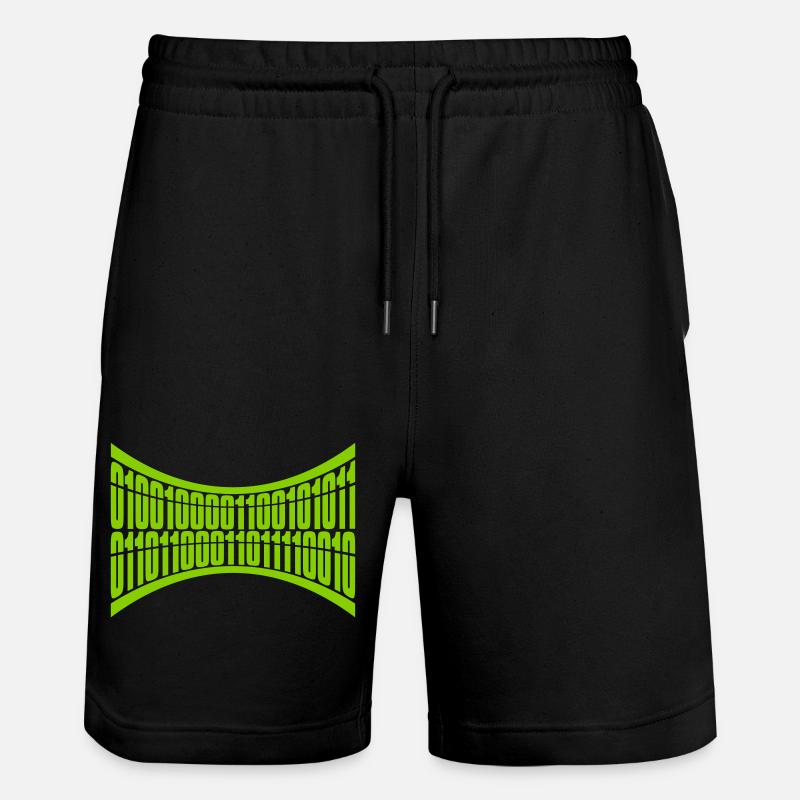 Binary Code Program Language - Stanley/Stella Trainer Unisex Organic Jogging Shorts - black