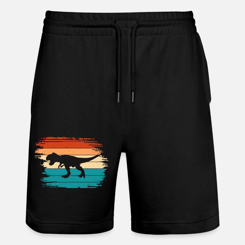 T Rex Dino Dinosaure - Short de jogging bio TRAINER Stanley/Stella unisexe - noir
