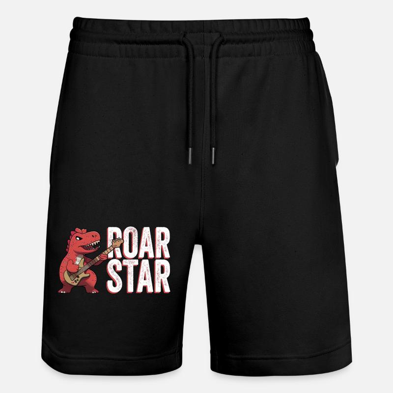 Rock star des dinosaures. - Short de jogging bio TRAINER Stanley/Stella unisexe - noir