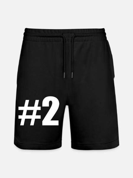 #2 - Stanley/Stella Trainer Unisex Organic Jogging Shorts - black