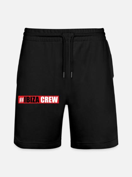 Ibiza Crew - Stanley/Stella Trainer Unisex Organic Jogging Shorts - black