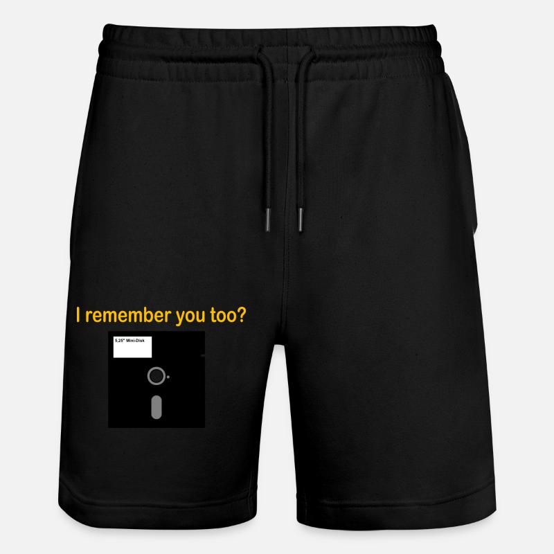 5 25 Zoll Diskette - Stanley/Stella Unisex Bio Joggingshorts Trainer  - Schwarz