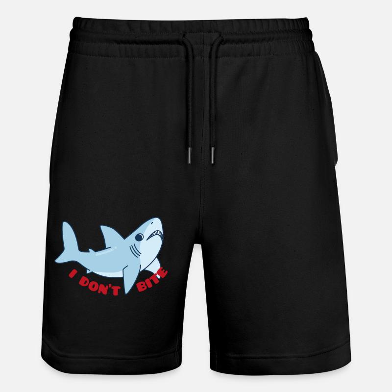 Meerestiere - Stanley/Stella Unisex Bio Joggingshorts Trainer  - Schwarz