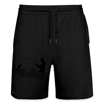 Wassersport - Stanley/Stella Unisex Bio Joggingshorts Trainer  - Schwarz - Vorne - Nik (191cm) & Marisol (170cm)