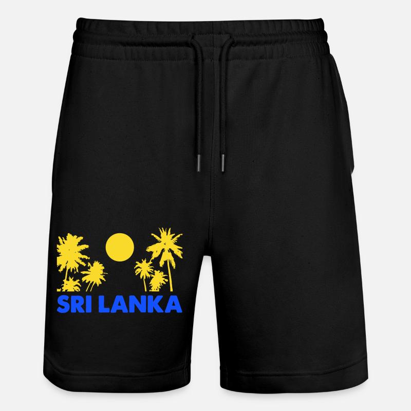 Sri Lanka - Short de jogging bio TRAINER Stanley/Stella unisexe - noir