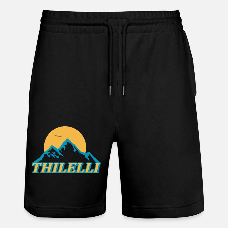 logo THILELLI - Short de jogging bio TRAINER Stanley/Stella unisexe - noir