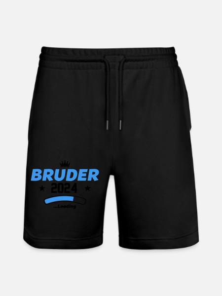 bruder 2024 loading - Stanley/Stella Unisex Bio Joggingshorts Trainer - Schwarz