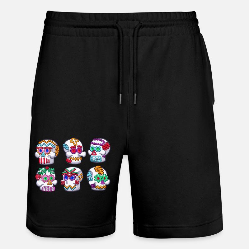 Crânes en sucre - Short de jogging bio TRAINER Stanley/Stella unisexe - noir